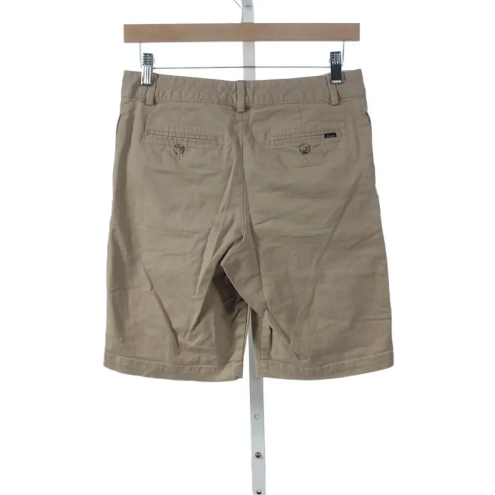 Polo Ralph Lauren Boys Button Closure Flat Front Chino Shorts Beige Size 16